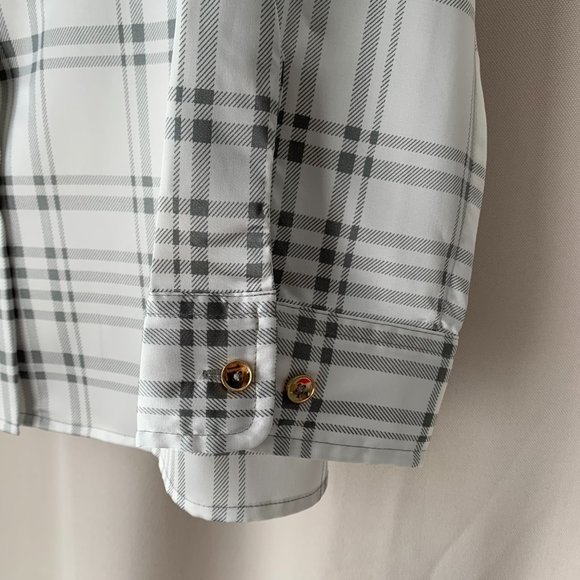 Jones New York Plaid Blouse - Picture 7 of 10